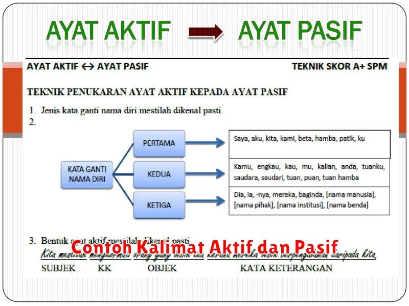 Contoh Kalimat Aktif dan Pasif