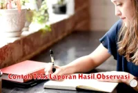 Contoh Teks Laporan Hasil Observasi